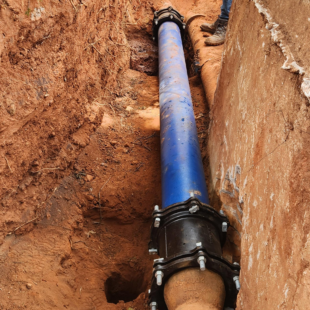 Troca de tubulação de ferro fundido do sistema de hidrante - CLV Campinas